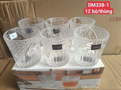 BỘ LY DIAMOND 6 CÁI (NHIỀU MẪU)