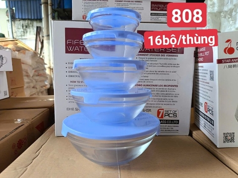 BỘ THỐ THỦY TINH 5 CÁI