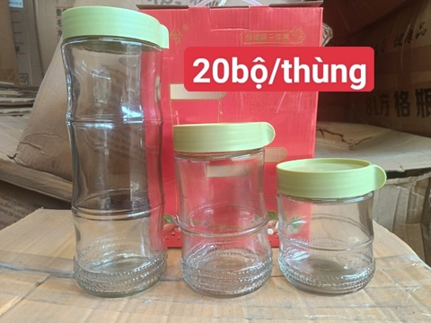 BỘ 3 HŨ GIA VỊ