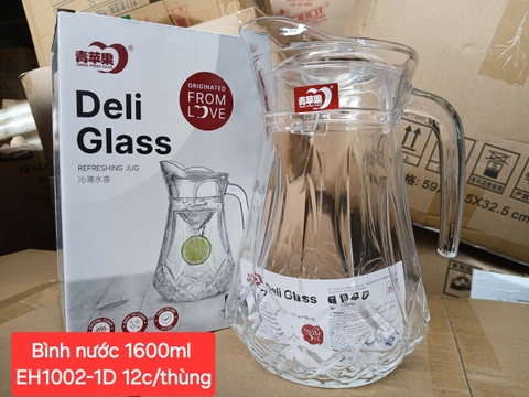 BÌNH NƯỚC THỦY TINH 1600ML - EH1002