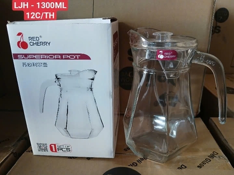 BÌNH NƯỚC THỦY TINH 1300ML - LJH