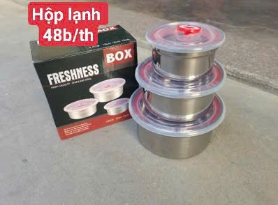 HỘP LẠNH 3 THỐ INOX