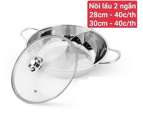 NỒI LẨU INOX 2 NGĂN