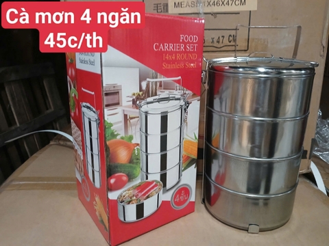 HỘP CƠM INOX 4 TẦNG