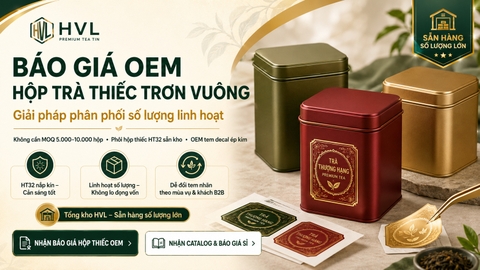 Báo Giá OEM Hộp Trà Thiếc Trơn Vuông Số Lượng Linh Hoạt