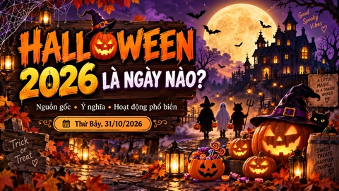 Halloween 2026 Là Ngày Nào? Nguồn Gốc & Hoạt Động Phổ Biến