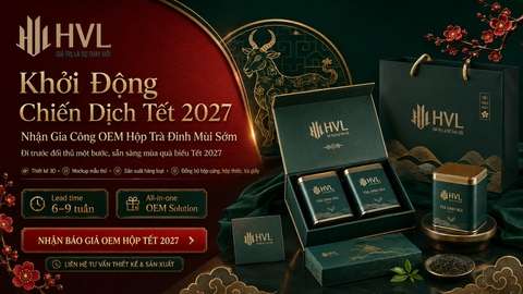 Khởi Động Chiến Dịch Tết 2027: Nhận OEM Hộp Trà Đinh Mùi Sớm