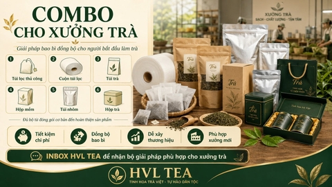 Mở Xưởng Trà Cần Những Gì? Khám Phá Combo Bao Bì Trà Tối Ưu Chi Phí