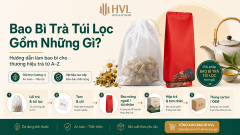 Bao Bì Trà Túi Lọc Gồm Những Gì? Hướng Dẫn Làm Bao Bì OEM Từ A-Z