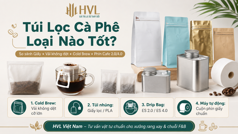 Túi Lọc Cà Phê Loại Nào Tốt? So Sánh Giấy, Vải, Cold Brew & Phin Cafe