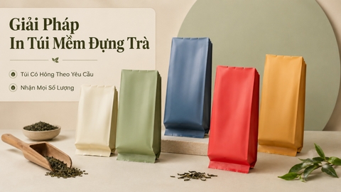 Giải Pháp In Túi Mềm Đựng Trà, Túi Có Hông Theo Yêu Cầu, Nhận Mọi Số Lượng