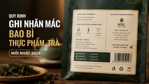 Quy Định Ghi Nhãn Mác Bao Bì Thực Phẩm, Trà Mới Nhất 2026