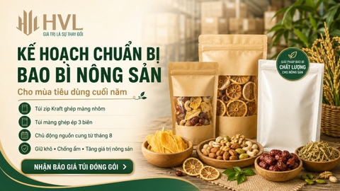 Kế Hoạch Chuẩn Bị Bao Bì Nông Sản Cho Mùa Tiêu Dùng Cuối Năm
