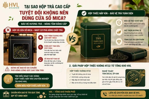 Tại Sao Hộp Trà Cao Cấp Tuyệt Đối Không Nên Dùng Cửa Sổ Mica?