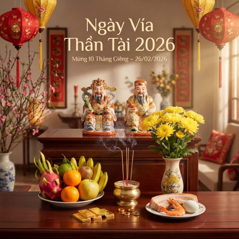Ngày Vía Thần Tài 2026 Là Ngày Nào? Văn Khấn Vía Thần Tài Chuẩn Nhất