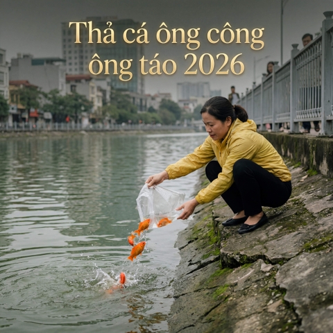 Giờ Đẹp Thả Cá Ông Công Ông Táo 2026: Rước Tài Lộc, Bình An