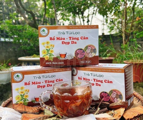 Giải Pháp Tăng Cân Tự Nhiên Với Trà Túi Lọc Bổ Máu, Đẹp Da