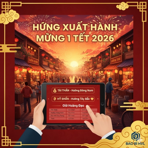 Hướng Xuất Hành Mùng 1 Tết 2026 Chuẩn Nhất: Đón Tài Thần, Hỷ Thần