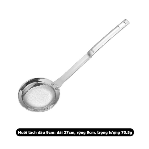 Muôi chuyên vợt cặn dầu, chất liệu inox 304 chống gỉ siêu cao cấp - HVL TEA