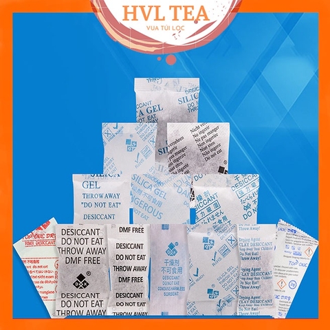 Gói hút ẩm Silicagel, hạt hút ẩm đầy đủ các loại, chống ẩm mốc, 300 gr, THA - HVL TEA