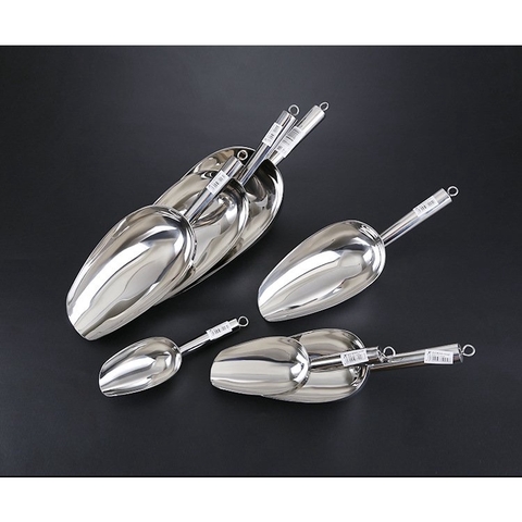 Muôi xúc đá, xẻng xúc đá inox không gỉ nhiều kích thước - HVL TEA