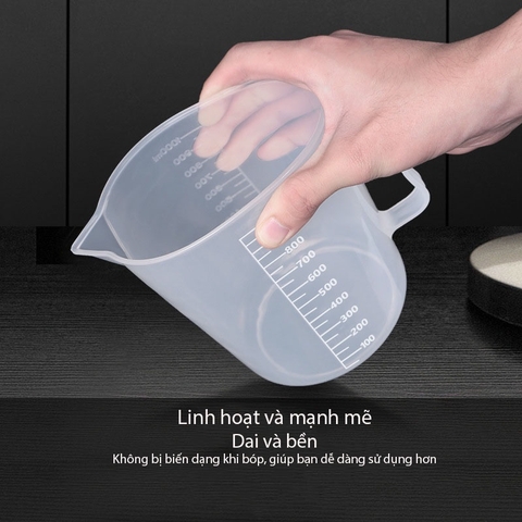Cốc Đong, Ca Đong Định Lượng Pha Chế Bằng Nhựa Trong Suốt Vạch Chia - HVL TEA