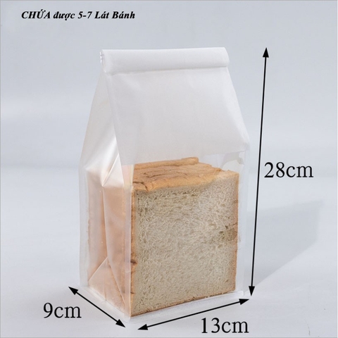 [Mã LIFE1511A giảm 10% đơn 50K] Túi bánh mì ziplock đựng bánh 300g-450g, màu sắc đa dạng- VUA BAO BÌ