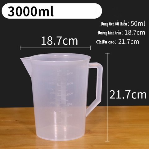 Cốc Đong, Ca Đong Định Lượng Có Nắp Đậy Pha Chế Bằng Nhựa Chia Vạch - HVL TEA