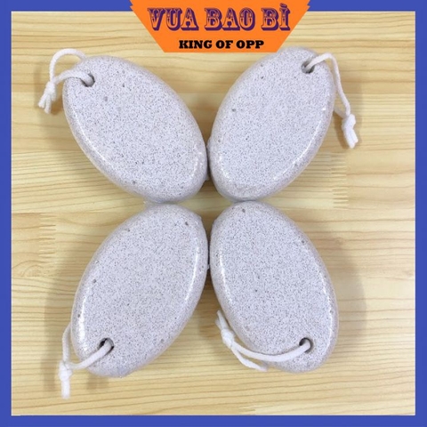 Đá bọt biển chà gót chân tẩy tế bào chết, hình bầu dục,chà gót chân