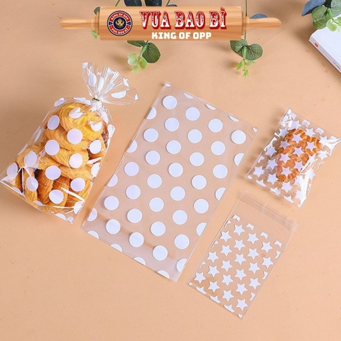 Túi đựng bánh kẹo, bao bì trang trí quà tặng, 100 túi/sp,  kích thước 13*21*4.5 - VUA BAO BÌ