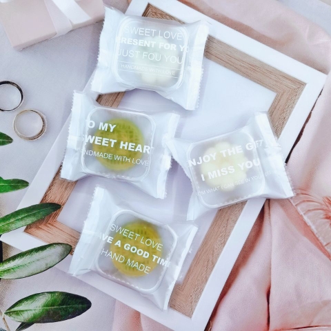 Túi Đựng Bánh Kẹo, Bao Bì Đựng Trà, Bánh Kẹo Họa Tiết Chữ Tiếng Anh