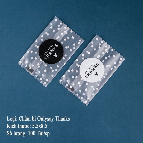 [Mã LIFE1511A giảm 10% đơn 50K] Túi đựng trà/ bánh kẹo,Túi OPP Chấm Bi, hàn nhiệt,100c/1sp - VUA BAO BÌ