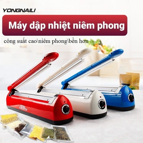 Máy hàn miệng túi, tặng 1 bộ dây hàn nhiệt, băng hàn, máy hàn nhiệt - HVL TEA