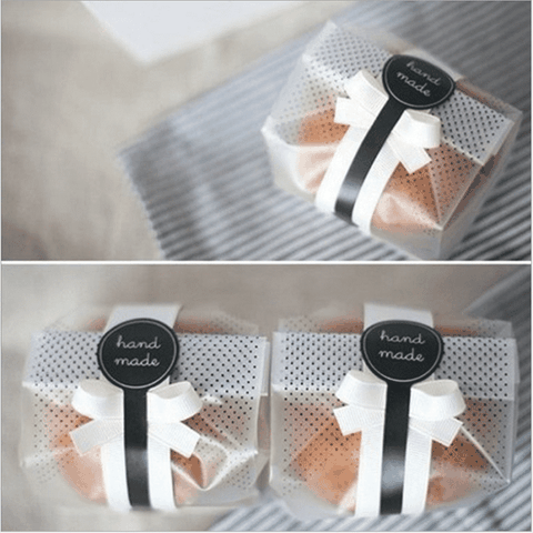 Túi đựng bánh quy, bánh nướng, bánh trứng handmade, 50 túi/sp - VUA BAO BÌ