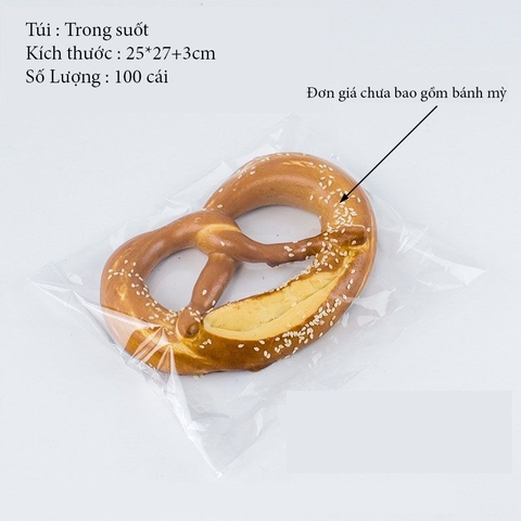 Túi đựng bánh kẹo dán miệng, 23x27+3,100c/sp