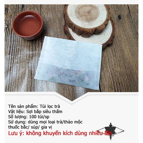 Túi lọc sợi ngô gấp miệng