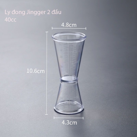 Ly đong nhựa 2 đầu nhựa Jigger