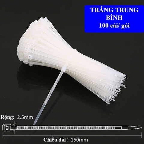 Dây rút nylon nhựa, dây thít cáp dùng cho lĩnh vực cây trồng 100c/túi - Người Làm Vườn