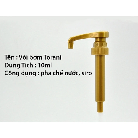 Vòi nhựa bơm xịt si rô, nước sốt, gia vị, dầu ăn dạng nhấn