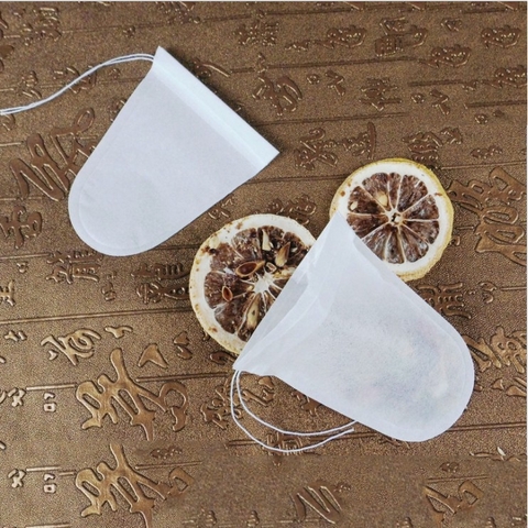 Túi lọc trà giấy hình phễu có dây, tiện dụng, 100túi/sp, 8x9cm - HVL TEA