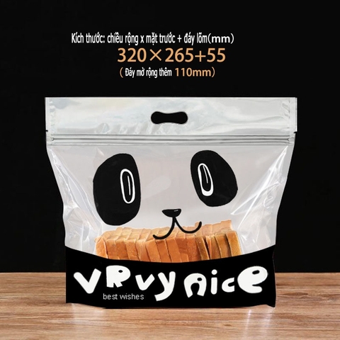 [Mã LIFE1511A giảm 10% đơn 50K] Túi bánh mì ziplock đựng bánh 300g-450g, màu sắc đa dạng- VUA BAO BÌ