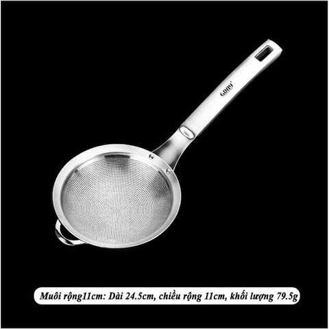 Muỗng inox 304, lưới lọc mịn, sữa đậu nành,muỗng lưới, muỗng lẩu - HVL TEA