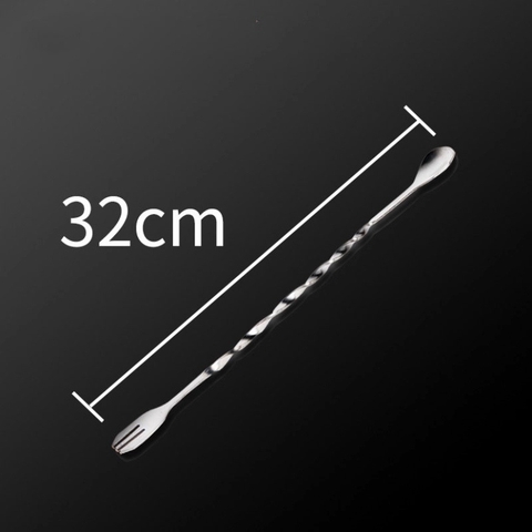 Thìa bar pha chế inox, thìa khuấy 2 đầu pha chế - Bartender Witch
