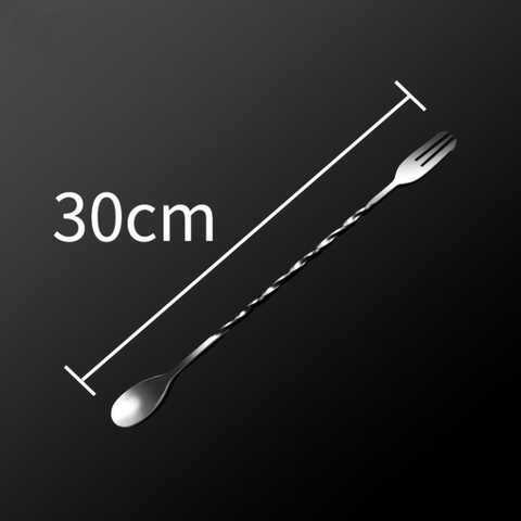 Thìa bar pha chế inox, thìa khuấy 2 đầu pha chế - Bartender Witch