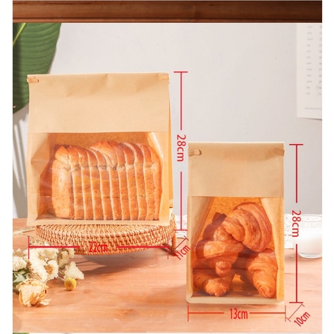 [Mã LIFE1511A giảm 10% đơn 50K] Túi bánh mì ziplock đựng bánh 300g-450g, màu sắc đa dạng- VUA BAO BÌ