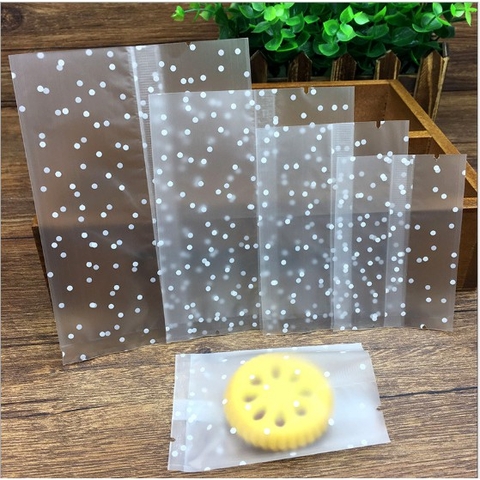 [Mã LIFE1511A giảm 10% đơn 50K] Túi đựng trà/ bánh kẹo,Túi OPP Chấm Bi, hàn nhiệt,100c/1sp - VUA BAO BÌ