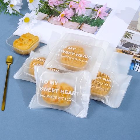 Túi Đựng Bánh Kẹo, Bao Bì Đựng Trà, Bánh Kẹo Họa Tiết Chữ Tiếng Anh