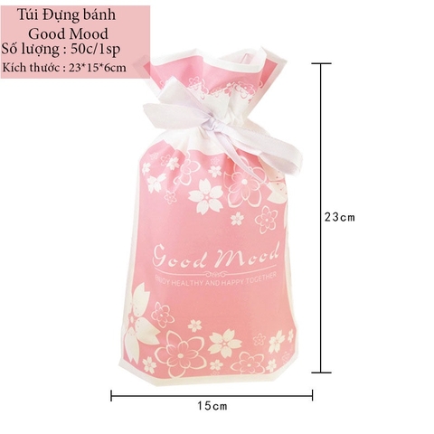 Túi đựng bánh kẹo có Dây Nơ, nhiều họa tiết, bao bì đựng bánh buộc dây 50 túi/sp - VUA BAO BÌ