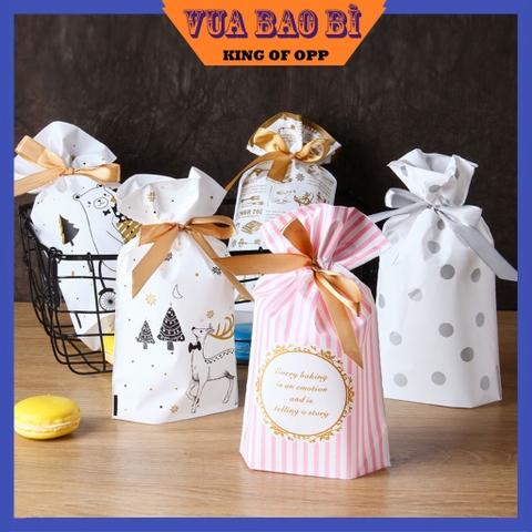 Túi đựng bánh kẹo có dây buộc, nhiều họa tiết