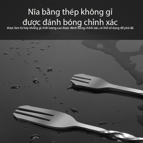 Thìa bar pha chế inox, thìa khuấy 2 đầu pha chế - Bartender Witch